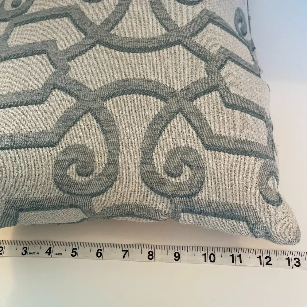 Classic Geometric Style Decorative Throw Pillow 20” x 14”